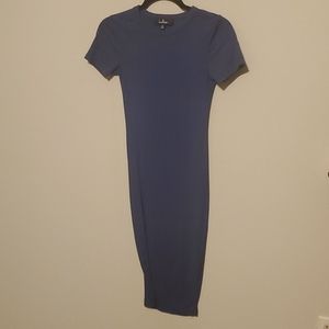Lulu's blue ribbed dress